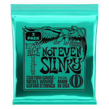 3-pack Struny Ernie Ball Not Even Slinky Nickel  Wound 12-56 (3626)