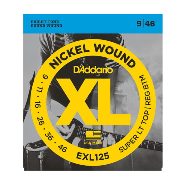 Struny D'Addario EXL125 Nickel Wound Super Light Top/Regular