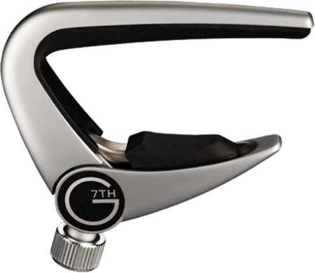 Kapodaster G7th Newport Silver do gitary akustycznej i elektrycznej 