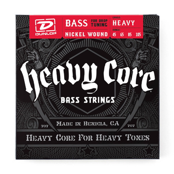 Struny Dunlop Heavy Core Nickel Wound Bass 45-105 DBHCN45105