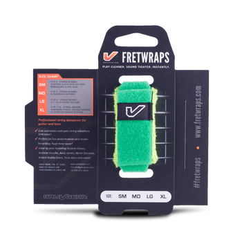 Opaska tłumiąca Gruv Gear Fretwraps Small zielona