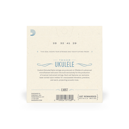 Struny D'Addario Clear Nylon do ukulele tenorowego EJ65T