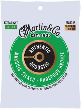 Struny Martin Authentic Acoustic Marquis Silked Phosphor Bronze 10-47 (MA530S)