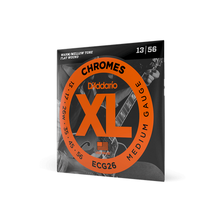 Struny D'Addario ECG26 Chromes Flatwound 13-56