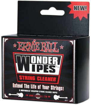 Czyścik do strun Ernie Ball Wonder Wipes Box 6 sztuk (4277)