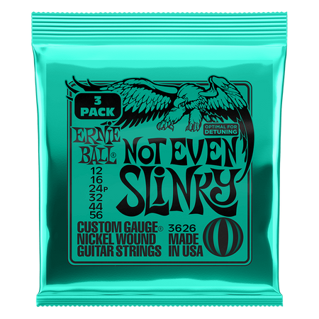 3-pack Struny Ernie Ball Not Even Slinky Nickel  Wound 12-56 (3626)