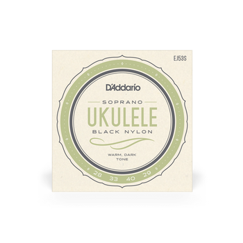 Struny D'Addario Black Nylon do ukulele sopranowego EJ53S