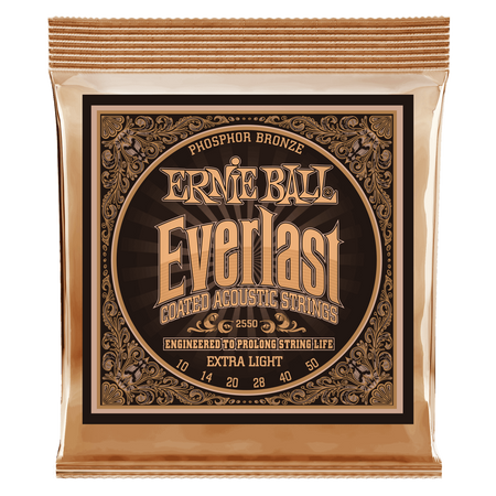 Struny powlekane Everlast Extra Light Coated Phosphor Bronze Acoustic 10-50 (2550)