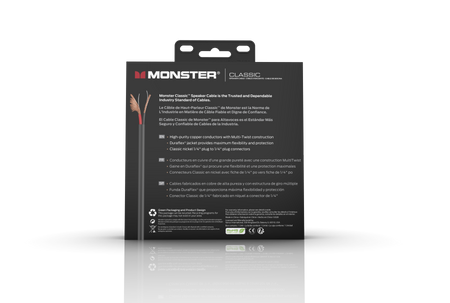 MONSTER CABLE kabel głośnikowy CLASSIC 0.9m jack 1/4 prosty - jack 1/4 prosty