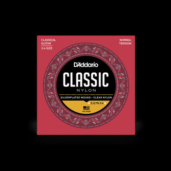 Struny D'Addario 3/4 Student Nylon Normal Tension EJ27N3/4