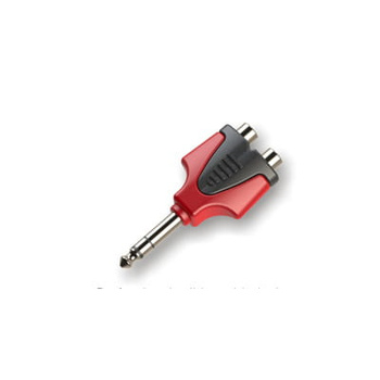 Roxtone adapter 1x Jack 6,3 mm stereo męski/2x RCA żeńskie