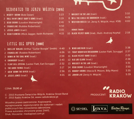 Kraków Street Band - "Dedicated to Jerzy Wójcik" płyta CD x 2