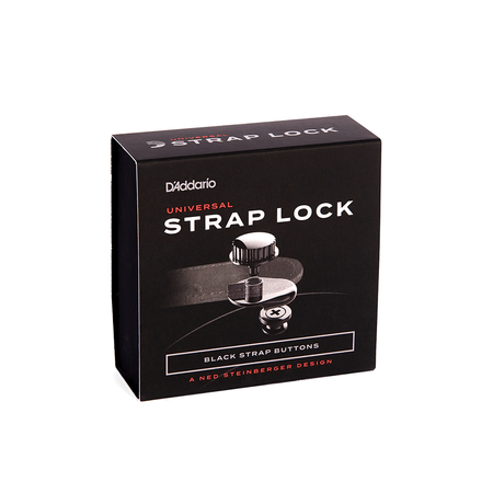D'Addario Strap Lock System Black (PW-SLS-01)