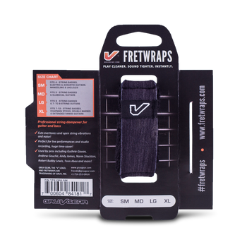 Opaska tłumiąca Gruv Gear Fretwraps Large hebanowa