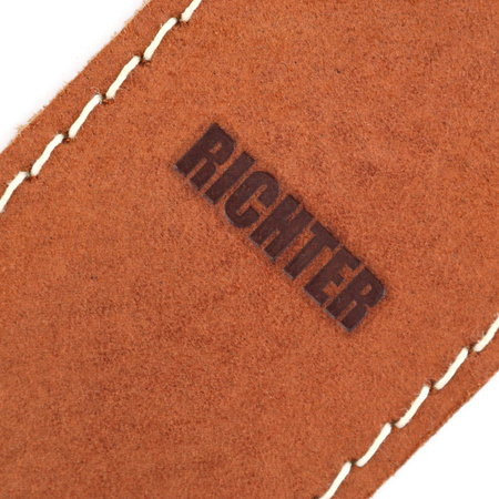 Pasek do gitary skórzany RICHTER Raw II Contour Waxy Suede Brown
