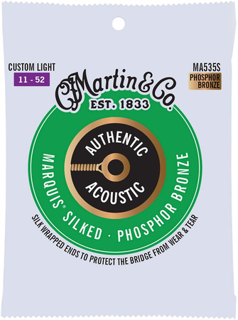 Struny Martin Authentic Acoustic Marquis Silked Phosphor Bronze 11-52 (MA535S)