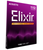 Struny Elixir NanoWeb Phosphor Bronze 11-52 Custom Light (16027)