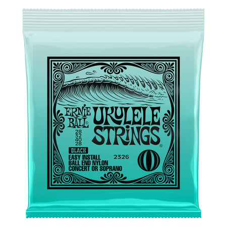 Struny do ukulele sopran/koncert Ernie Ball Black Ball End 2326