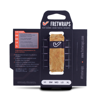Opaska tłumiąca Gruv Gear Fretwraps Small w kolorze drewna