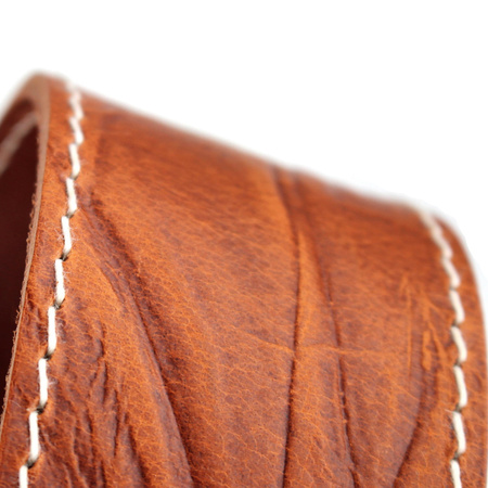 Pasek do gitary skórzany RICHTER Raw II Contour Wrinkle Tan