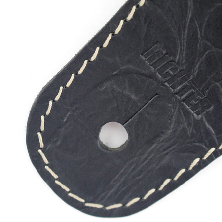 Pasek do gitary skórzany z poduszką RICHTER Beaver's Tail Cayman Black