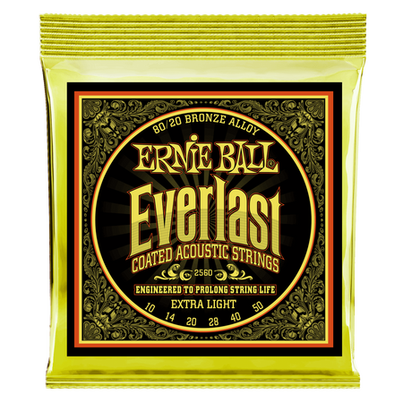 Struny powlekane Everlast Extra Light Coated 80/20 Bronze Acoustic 10-50 (2560)