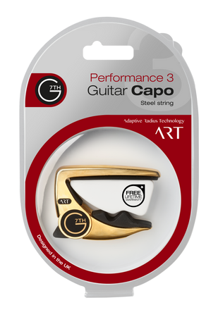 Kapodaster G7th Performance 3 ART Steel String Gold do gitary akustycznej i elektrycznej