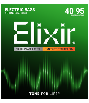 Struny Elixir NanoWeb 4-String 40-95 Super Light/Long Scale (14002)