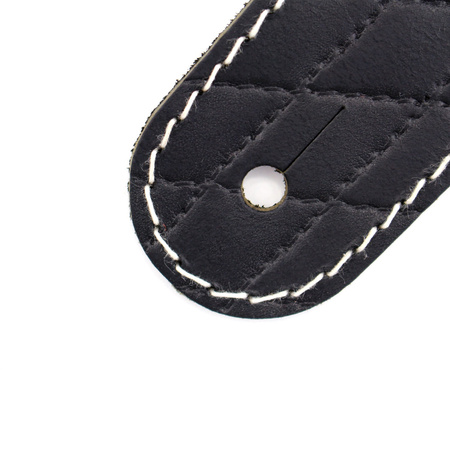 Pasek do gitary skórzany RICHTER Raw II Contour Sew Black