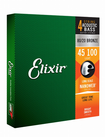 Struny Elixir NanoWeb 4-String Acoustic 45-100  Light/Long Scale (14502)