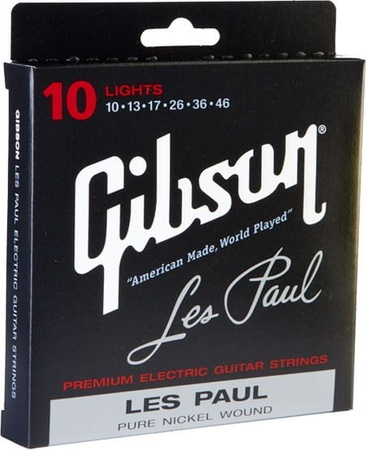 Struny Gibson Les Paul Pure Nickel Wound 10-46 (SEG-LP10)