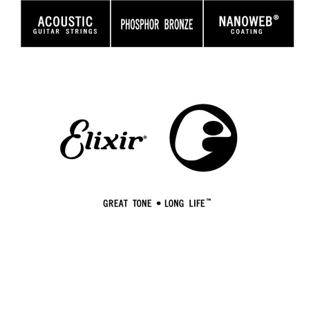 Struna Elixir NanoWeb Phosphor Bronze .025 owijana (14125)