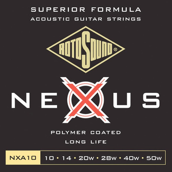 Struny do gitary akustycznej Rotosound Nexus Coated phosphor bronze 10-50 NXA10