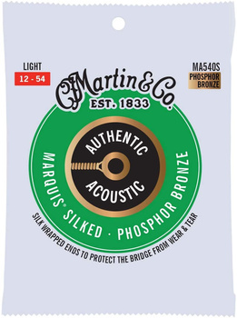 Struny Martin Authentic Acoustic Marquis Silked Phosphor Bronze 12-54 (MA540S)