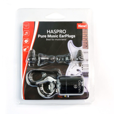Zatyczki do uszu dla muzyków Haspro Pure Music EarPlugs czarne HP-PU-BK