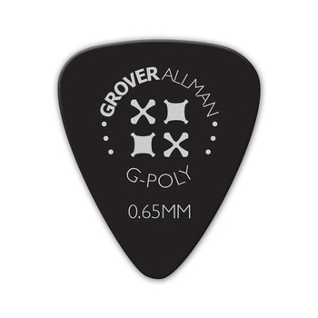 Kostka gitarowa Grover Allman G-Poly  Black  0.65mm