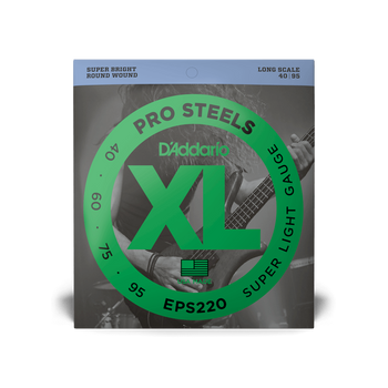 Struny D'Addario ProSteels Bass Super Light Long Scale 40-95 EPS220