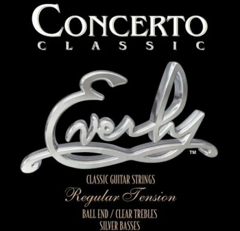 Struny Everly Concerto Classical Medium Tension Ball End