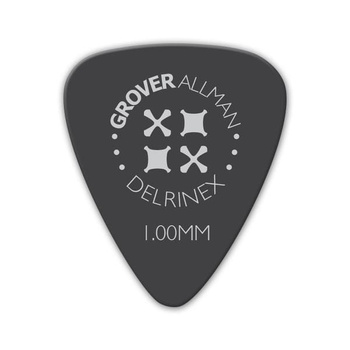 Kostka gitarowa Grover Allman Delrinex Pro Black 1.00mm