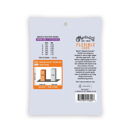 Struny Martin SP Flexible Core SP 92/8 Phosphor Bronze 11-52 MA535FX