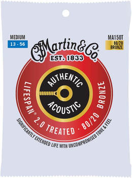 Struny Martin Authentic Acoustic Lifespan 2.0 Treated 80/20 Bronze 13-56 (MA150T)