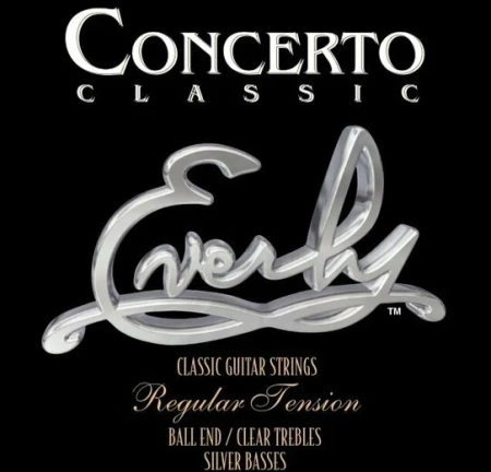 Struny Everly Concerto Classical Medium Tension Ball End