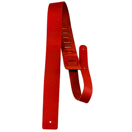 Pasek do gitary skórzany czerwonym Perris 