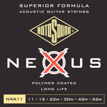 Struny do gitary akustycznej Rotosound Nexus Coated phosphor bronze 11-52 NXA11