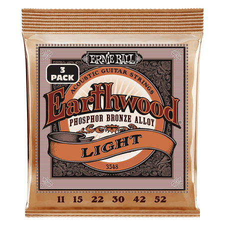 3-pack Struny Ernie Ball Earthwood Phosphor Bronze 10-52 (3551)