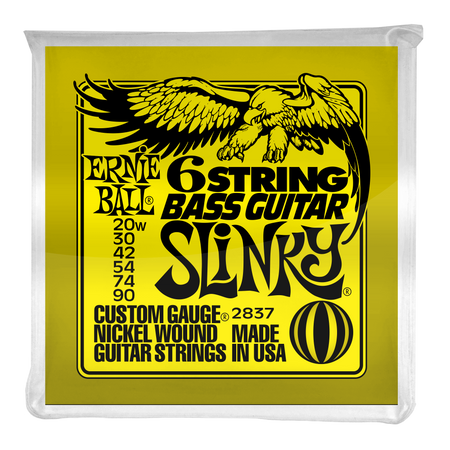 Struny Ernie Ball Slinky 5/8 Scale 6-string Bass Nickel Wound 20-90 (2837)