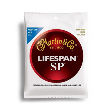 Struny Martin Acoustic Lifespan SP 80/20 Bronze Medium 13-56 MSP6200