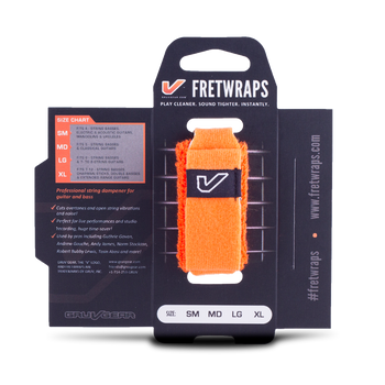Opaska tłumiąca Gruv Gear Fretwraps Small pomarańczowa