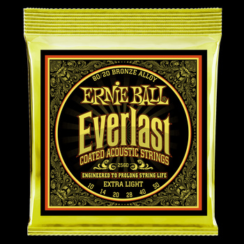 Struny powlekane Everlast Extra Light Coated 80/20 Bronze Acoustic 10-50 (2560)