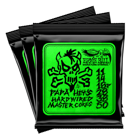 Kolekcjonerska puszka ze strunami Ernie Ball Papa Het's Hardwired 11-50 3PACK 3821